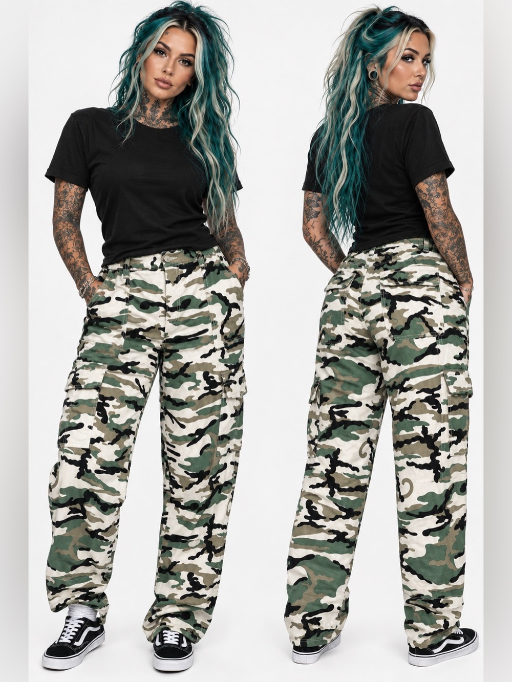 Almost Famous Camouflage Cargo Pants